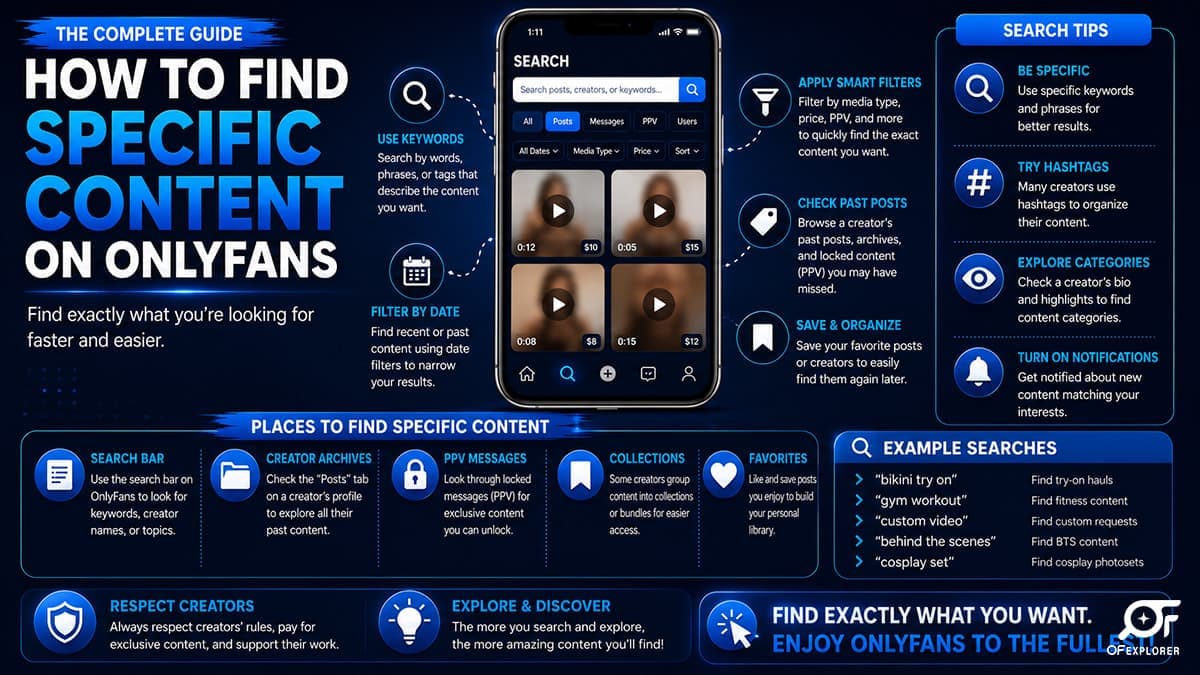 how to find specific content on onlyfans vr asmr cosplay