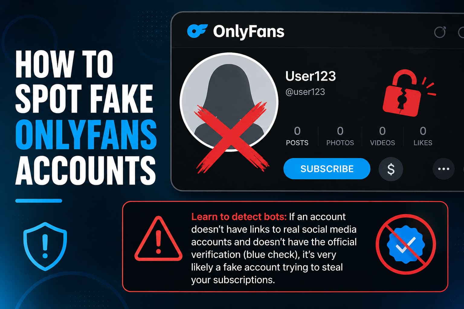 How to spot fake onlyfans accounts and catfishes