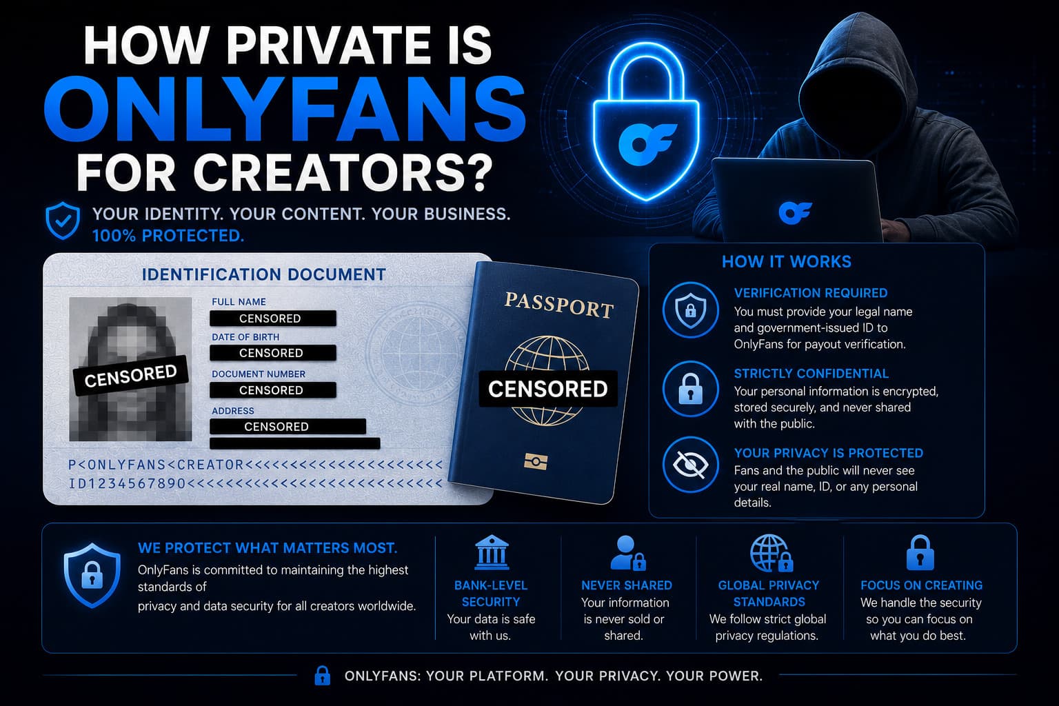 Is onlyfans private for content creators and their real names