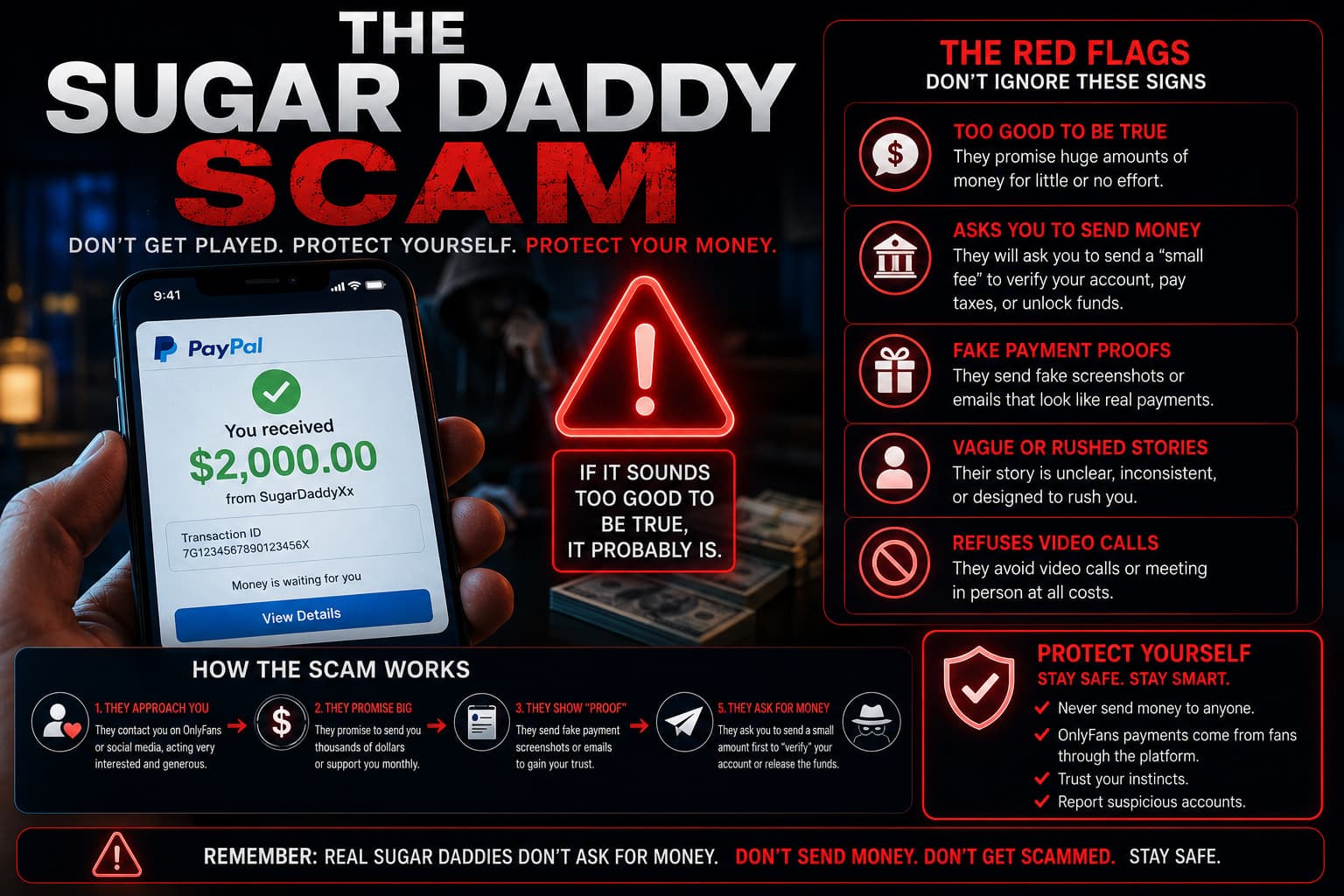 The onlyfans sugar daddy scam explained